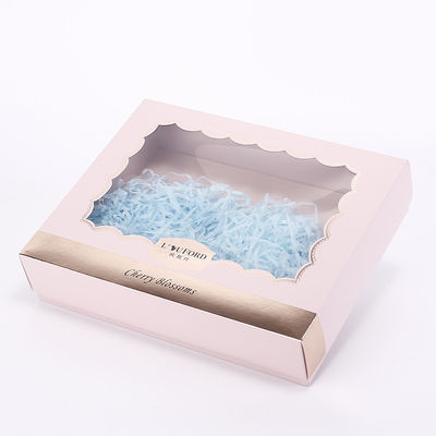caixa de presente cor-de-rosa do papel de embalagem C1S de 80gsm 350gsm para o empacotamento da roupa