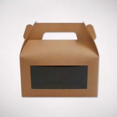 Caixas do empacotamento de alimento do costume da altura 8cm da padaria do bolo com punho