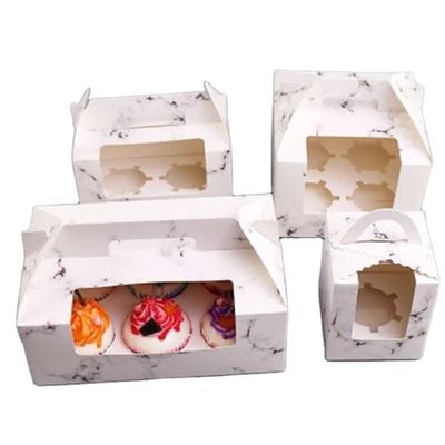Cor feita sob encomenda luxuosa dobrável da caixa de bolo do papel de embalagem do ODM 420gsm do OEM