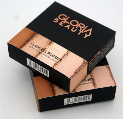 caixas de empacotamento cosméticas do papel do cartão 350gsm com o filme do toque macio