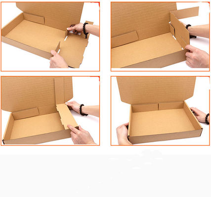 Dobre acima caixa de presente ondulada Logo Mailer Shipping feito sob encomenda da roupa de PMS