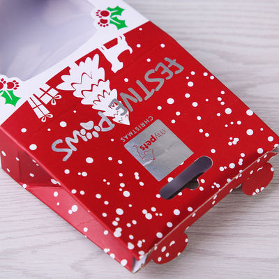 Logotipo feito sob encomenda das caixas de presente criativas do empacotamento de apresentação CMYK Windowed