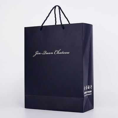 Cor feita sob encomenda do preto do FSC Matte Printable Paper Bags White do vestuário