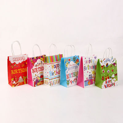 Sacos de papel 350GSM imprimíveis para o presente de aniversário