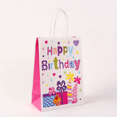 Sacos de papel 350GSM imprimíveis para o presente de aniversário