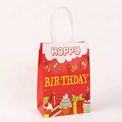 Sacos de papel 350GSM imprimíveis para o presente de aniversário