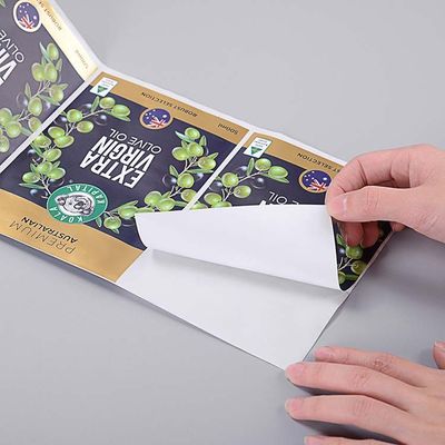 A etiqueta adesiva do produto de BOPP etiqueta etiquetas imprimíveis resistentes UV do círculo