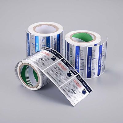Multi estilo das etiquetas feitas sob encomenda quadradas da etiqueta do polipropileno da cor de ponto
