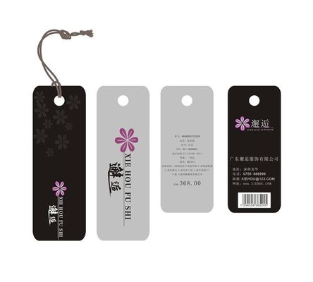 A forma dobrou a roupa densamente Hang Tag Debossing personalizado 2mm