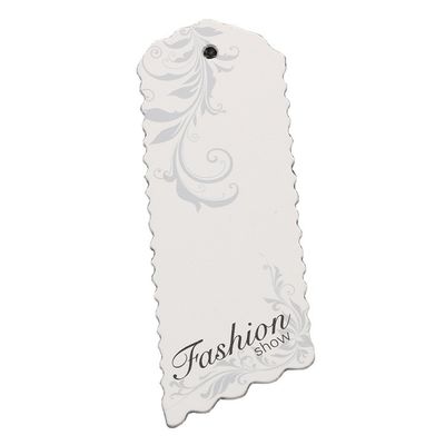 Cartão gravado retângulo de Debossed Logo Recycled Hang Tag 300gsm