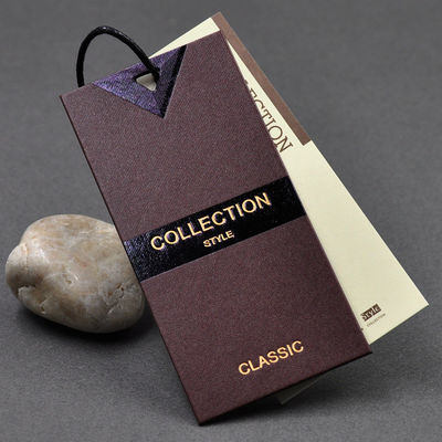 A corda CMYK do produto do fato personalizou Hang Tag Custom Logo
