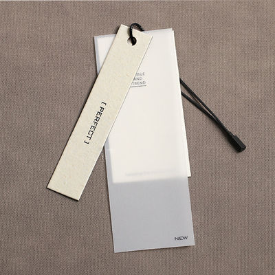 A camisa Whiteboard do vestuário T personalizou Hang Tag Bronze Printing