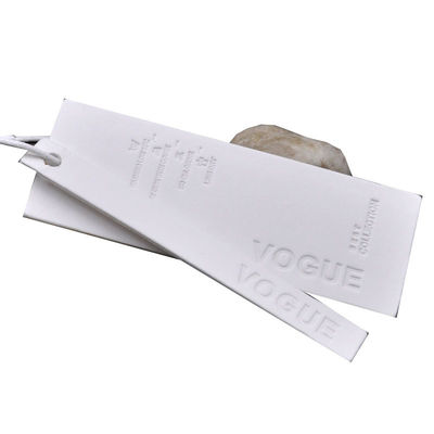 PVC gravado Hang Tags For Clothing feito sob encomenda lavável de Eco do tipo