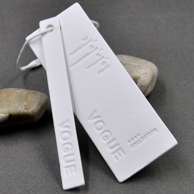 PVC gravado Hang Tags For Clothing feito sob encomenda lavável de Eco do tipo