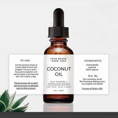 Das etiquetas feitas sob encomenda Nontoxic da etiqueta do vinil impressão feita sob encomenda arredondada