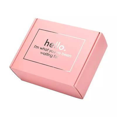 Caixas de embalagem cor-de-rosa do presente de CMYK com fita