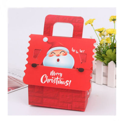 Dos doces amigáveis do presente CMYK do Natal de Eco caixa de empacotamento com punho