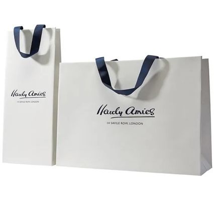 Cor feita sob encomenda do preto do FSC Matte Printable Paper Bags White do vestuário