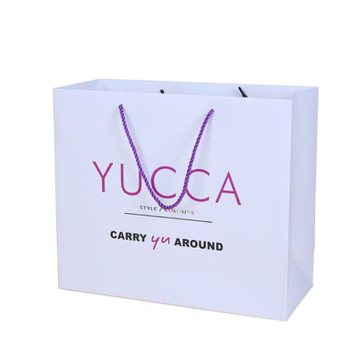 Sacos de papel recicláveis do cartão de 300GSM 1mm com multi estilo dos logotipos