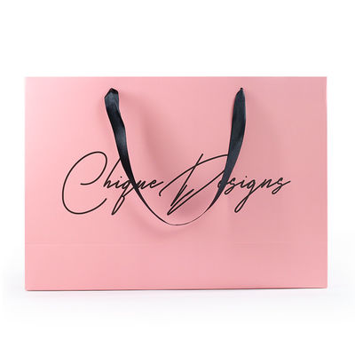Sacos de papel imprimíveis feitos sob encomenda de LOGO Cosmetics Gift CMYK com punho