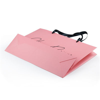 Sacos de papel imprimíveis feitos sob encomenda de LOGO Cosmetics Gift CMYK com punho